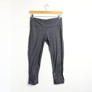 Hyba sports leggings grey gym yoga workout active running cropped capri pants S